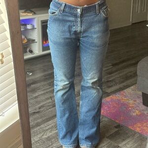 Levi's Blue Flare Wide Leg jeans